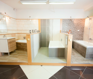 Moderní vzorové koupelny na prodejně KS Horažďovice