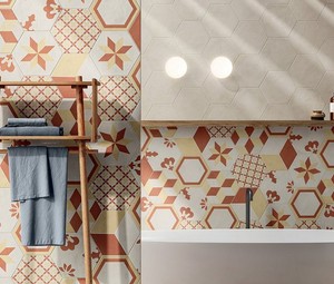 Koupelnové retro obklady ve stylu serie Terra Art ovládají i trendy roku 2022