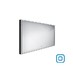 Černé zrcadlo NIMCO LED s podsvícením 120 x 70 cm s dotykovým senzorem - galerie #1