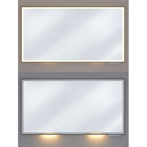 Keuco Royal Lumos - Zrcadlo s LED osvětlením, 140x65 cm, černá 14597135000