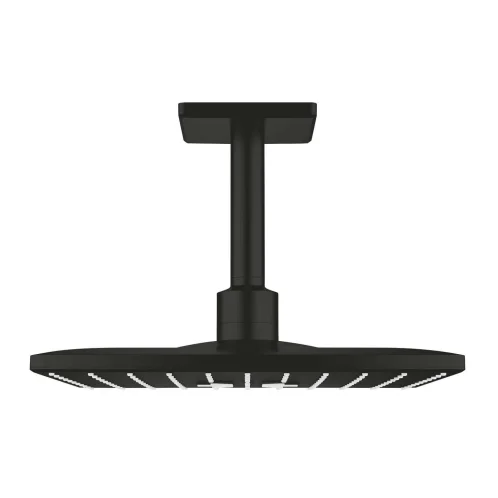 Grohe Rainshower SmartActive Cube - Hlavová sprcha, 31x31 cm, 2 proudy, matná černá 264812430