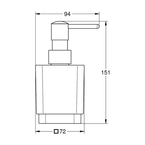 Grohe Selection Cube - Dávkovač tekutého mýdla, mléčné sklo, matná černá 408052430