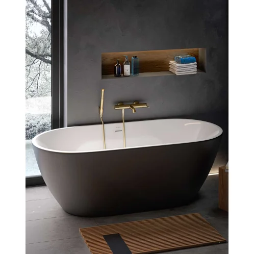 kielle - Nástěnný držák sprchy, brushed gold 20901076
