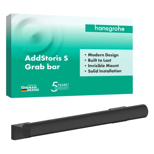 Hansgrohe AddStoris S - Madlo, délka 34 cm, matná černá 41764670