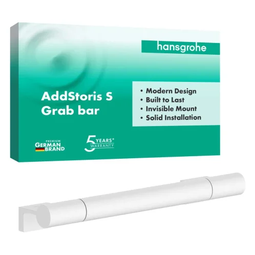 Hansgrohe AddStoris S - Madlo, délka 34 cm, matná bílá 41764700