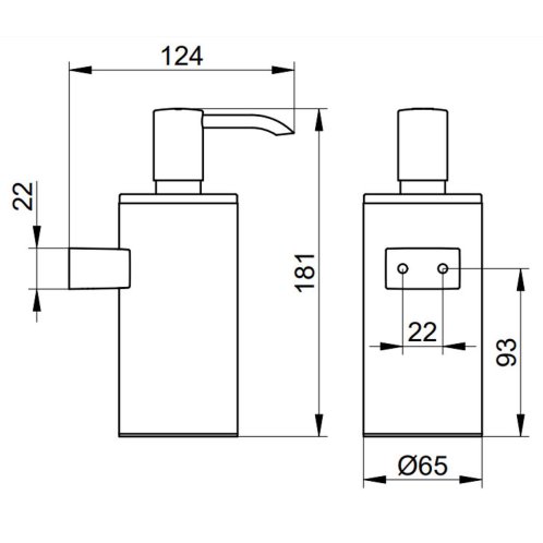 Keuco Plan - Dávkovač mýdla s držákem, 250 ml, chrom 14953010100