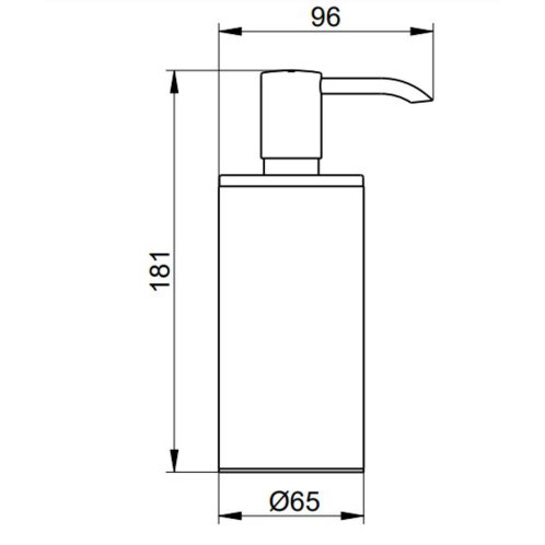 Keuco Plan - Dávkovač mýdla na postavení, objem 250 ml, chrom 14952010100