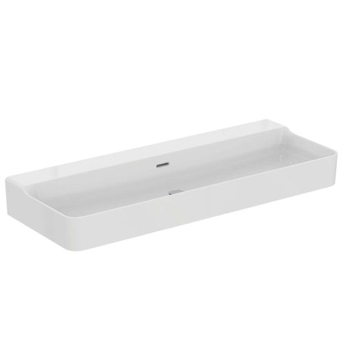 Ideal Standard Conca Ceram - Dvojumyvadlo 120x45 cm, s přepadem, bez otvoru pro baterie, bílá T380501