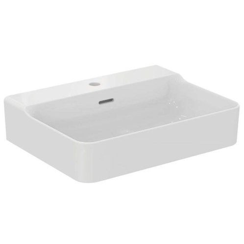 Ideal Standard Conca Ceram - Umyvadlo na desku 60x45 cm, s přepadem, otvor pro baterii, bílá T381801