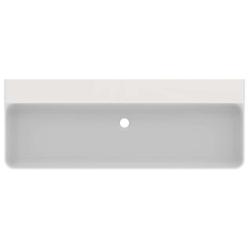 Ideal Standard Conca Ceram - Dvojumyvadlo na desku 120x45 cm, bez přepadu, bez otvoru pro baterie, bílá T384501
