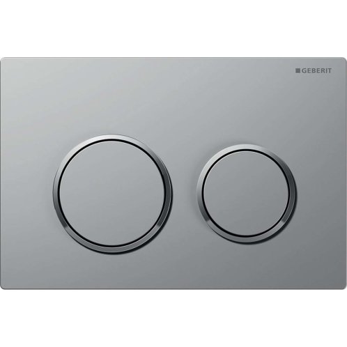 Geberit Omega20 - Ovládací tlačítko splachování, easy to clean, matný chrom/lesklý chrom 115.085.JQ.1
