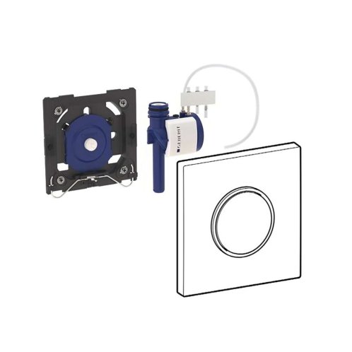 Geberit - Pneumatické ovládání splachování pisoáru typ 10, bílá/chrom 116.015.KJ.1