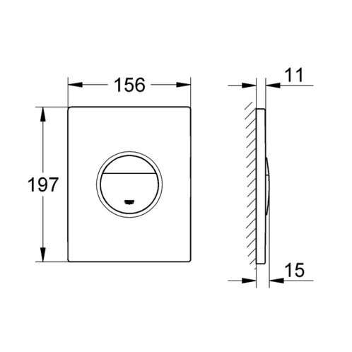 Grohe Sail - Ovládací tlačítko splachování, alpská bílá 38965SH0