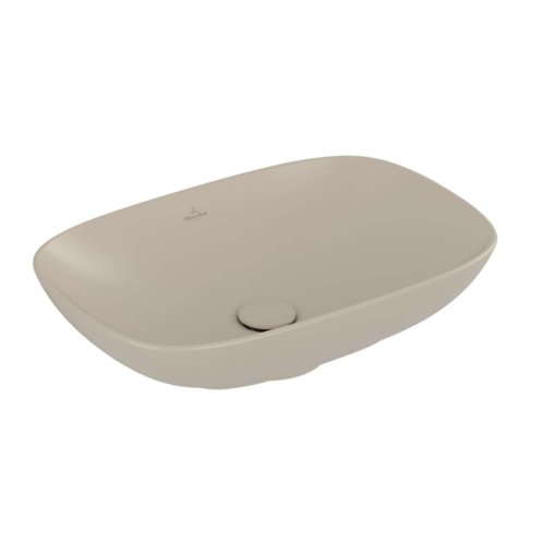 Villeroy & Boch Loop&Friends - Umyvadlo na desku, 62x42 cm, s přepadem, CeramicPlus, Almond 4A5000AM