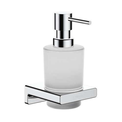 Hansgrohe AddStoris - Dávkovač mýdla s držákem, matné sklo/chrom 41745000
