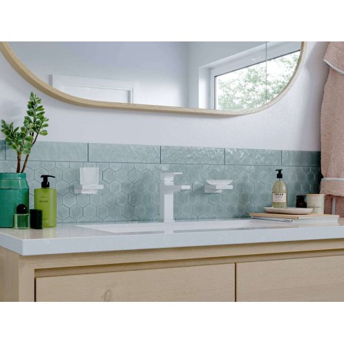 Hansgrohe AddStoris - Mýdlenka s držákem, matné sklo/bílá mat 41746700