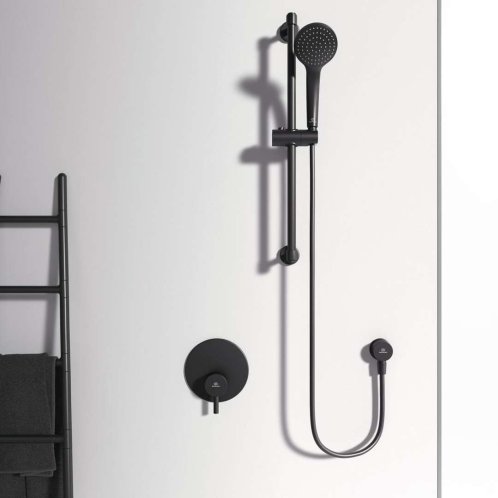 Ideal Standard CeraLine - Baterie pod omítku s tělesem, černá A6940XG