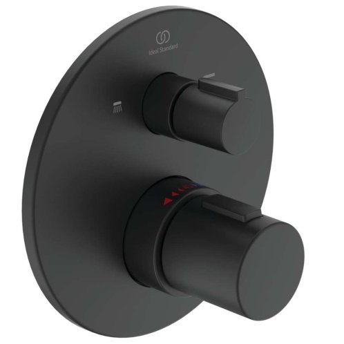 Ideal Standard CeraTherm - Termostatická vanová baterie pod omítku, černá A5814XG