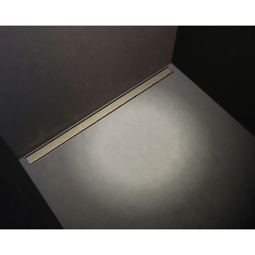 I-Drain Plano - Nerezový rošt pro sprchový žlab řady PRO, povrch PVD, délka 90 cm, světle zlatá IPRO0900WG