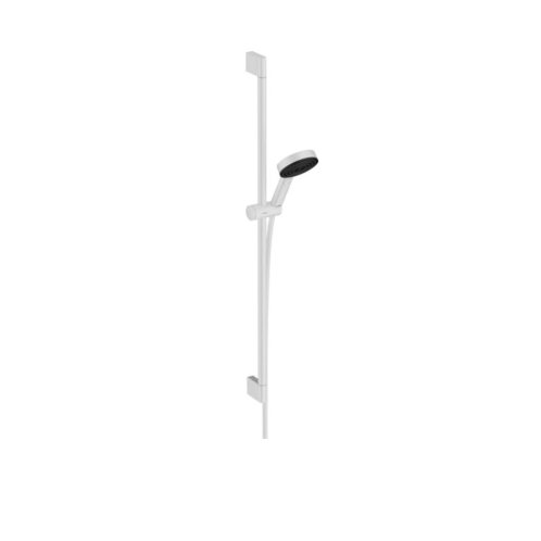Hansgrohe Pulsify Select - Set sprchové hlavice, 3 proudy, tyče 96 cm a hadice, matná bílá 24170700