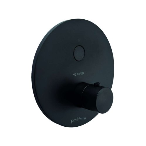 Paffoni Compact Box - Termostatická sprchová baterie pod omítku, matná černá CPT013NO
