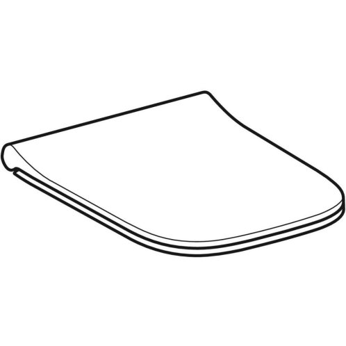 Geberit Smyle Square - WC sedátko, bílá 500.239.01.1