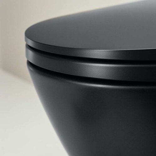 Laufen Cleanet Riva - Elektronický bidet s keramikou, Rimless, SoftClose, LCC, matná černá H8206917160001