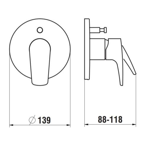 Laufen Laurin - Baterie pod omítku pro 2 spotřebiče, matná černá HF500779428000