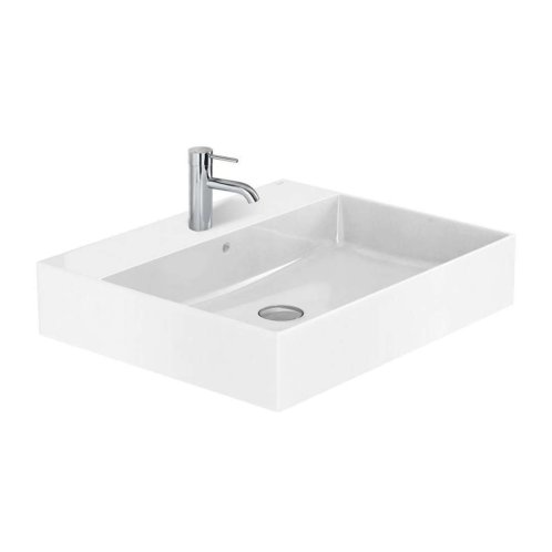 Roca Inspira - Umyvadlo 60x49 cm, s přepadem, otvor pro baterii, bílá A32752C000
