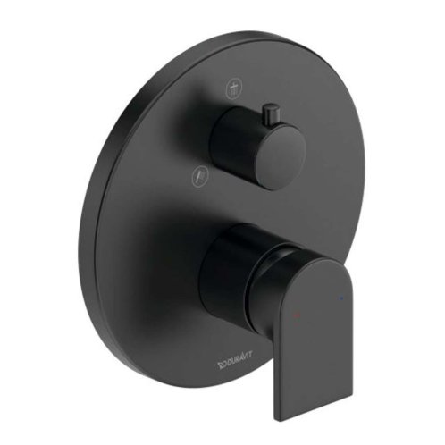 Duravit Tulum - Sprchová baterie pod omítku, pro 2 spotřebiče, matná černá TU4210012046