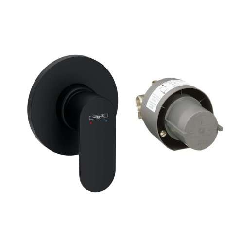 Hansgrohe Rebris S - Sprchová baterie pod omítku, s tělesem, matná černá 72648670