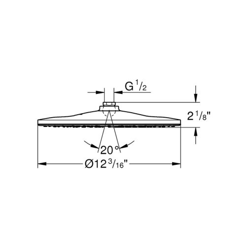 Grohe Rainshower - Hlavová sprcha 310 Mono, 1 proud, chrom 26569000