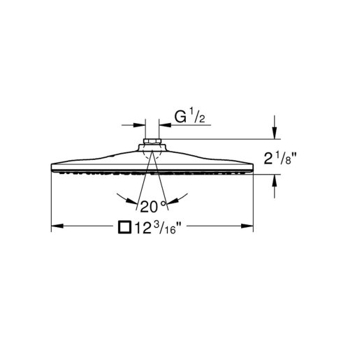 Grohe Rainshower - Hlavová sprcha 310 Mono, 1 proud, chrom 26570000