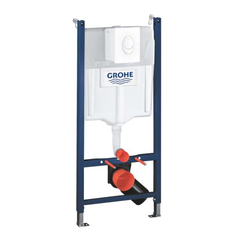 Grohe Solido - Set předstěnové instalace, klozetu a sedátka softclose, tlačítko Skate Air, alpská bílá 39116000