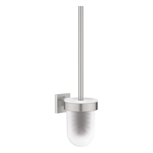 Grohe QuickFix Start Cube - WC štětka nástěnná s držákem, sklo/supersteel 40977DC0