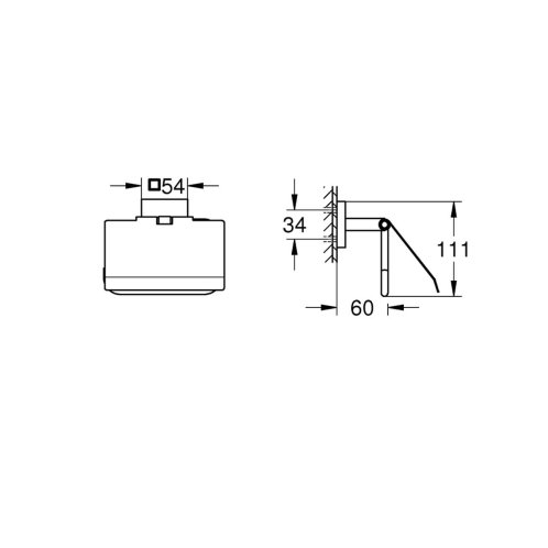 Grohe QuickFix Start Cube - Držák toaletního papíru s krytem, chrom 41102000