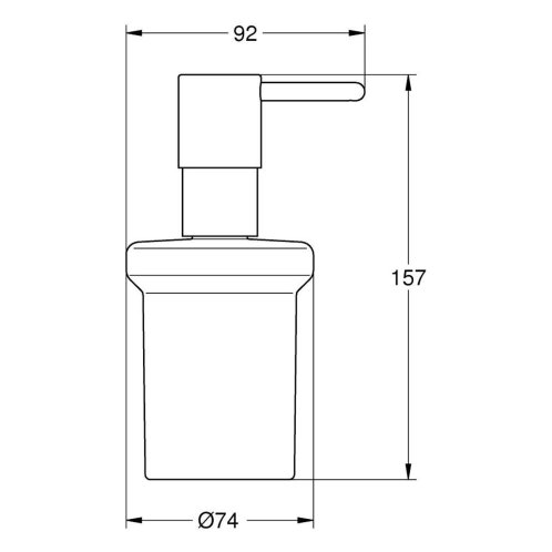 Grohe QuickFix Start - Dávkovač mýdla, sklo/chrom 41188000