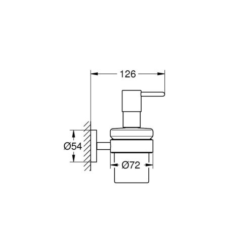 Grohe QuickFix Start - Dávkovač mýdla s držákem, sklo/chrom 41195000