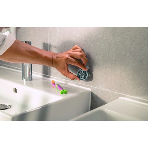 Grohe QuickFix Start - Dávkovač mýdla s držákem, sklo/supersteel 41195DC0