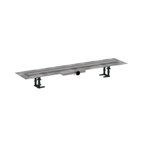 Hansgrohe RainDrain Compact - Sprchový žlab 90 cm, s roštem, kartáčovaná nerezová ocel 56168800