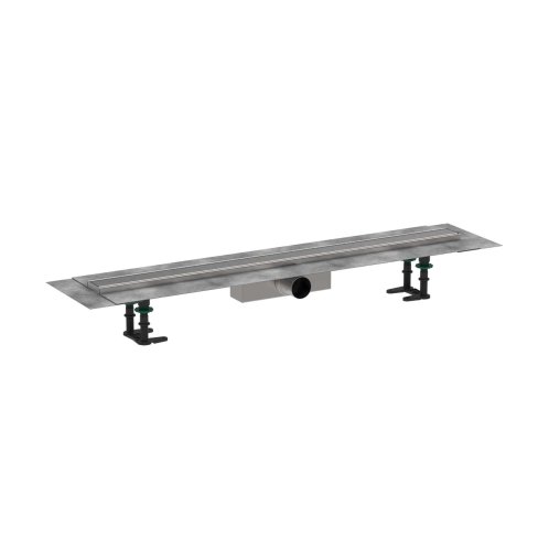 Hansgrohe RainDrain Compact - Sprchový žlab 90 cm, s roštem, kartáčovaná nerezová ocel 56180800
