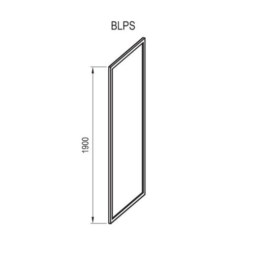 Ravak Blix - Sprchová stěna BLPS-80, 77-79 cm, bílá/čiré sklo 9BH40100Z1