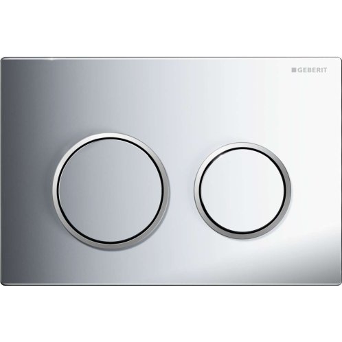 Geberit Omega20 - Ovládací tlačítko splachování, lesklý chrom/matný chrom 115.085.KH.1