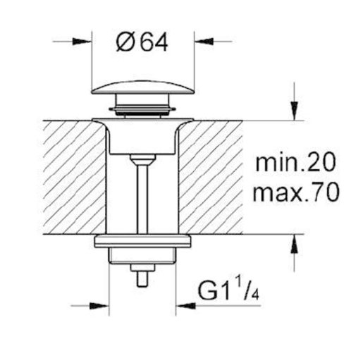 Grohe - Odpadová souprava, chrom 65807000