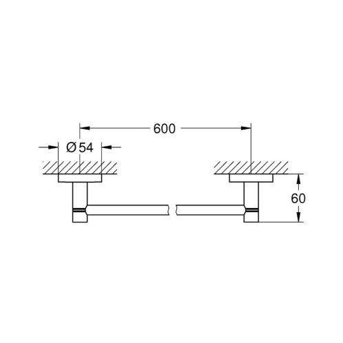 Grohe Essentials - Držák na osušky, chrom 40366001