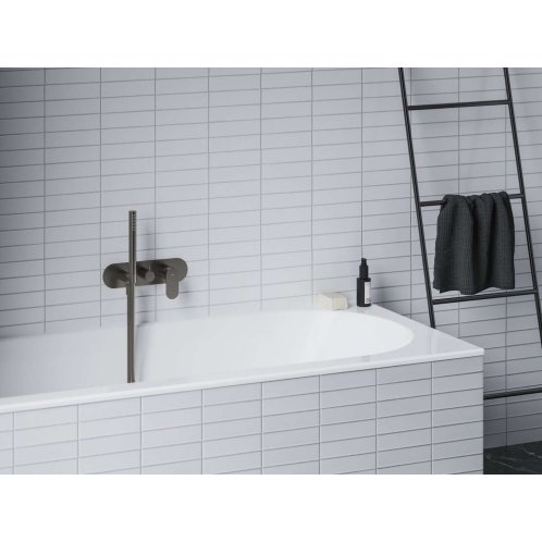 Ravak Eleganta - Baterie pod omítku, pro 2 spotřebiče, kartáčovaný grafit X070337