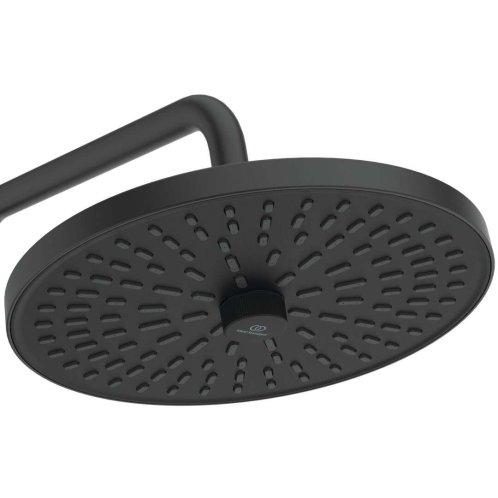Ideal Standard CeraTherm - Sprchový set bez baterie, průměr 26 cm, 2 proudy, hedvábná černá BD747XG