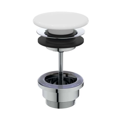 Ideal Standard - Umyvadlová výpusť, ClickClack, bílá E265301