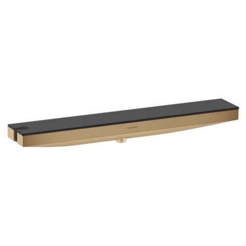 Hansgrohe Rainfinity - Nástěnné kolínko s držákem a poličkou, kartáčovaný bronz 26843140