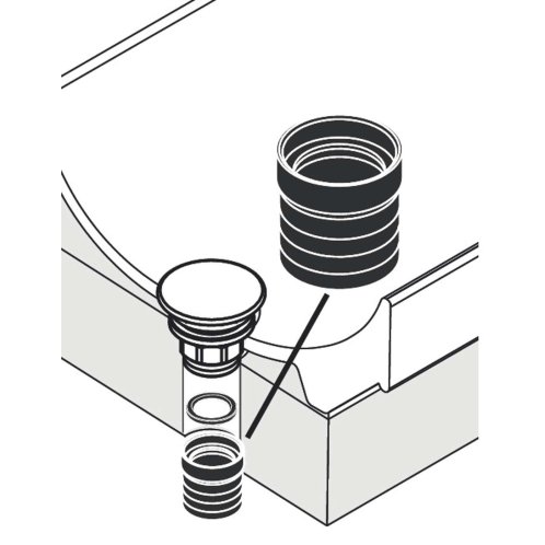 Hansgrohe - Prodloužení odtokového ventilu 56840000